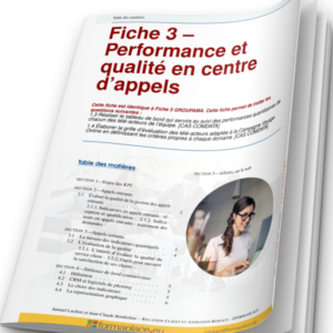 Fiche de cours PERFORMANCE ET QUALITE EN CENTRE D'APPELS