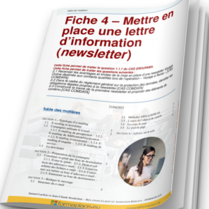 Fiche de cours METTRE EN PLACE UNE LETTRE D'INFORMATION (NEWSLETTER)
